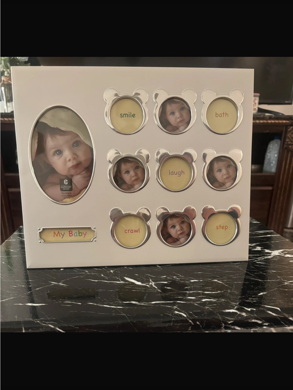Milestone-Photo Frame - White and Silver